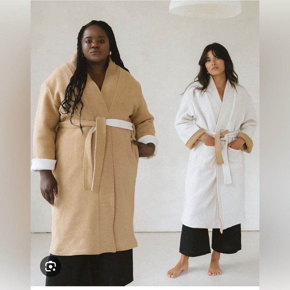 Wool wrap coat